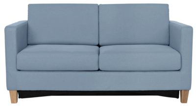 HOME Rosie 2 Seater Fabric Sofa Bed - Pale Blue.